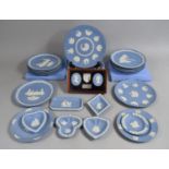 A Collection of Wedgwood Jasperware to Comprise Plates, Set of Ten Christmas Plates and Two