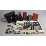 A Collection of Sundries to Include Photographs, Small Lamp, Soldiers Paybook, Commodore 8x40