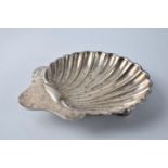A Silver Shell Shaped Butter Dish, London 1914, 71.1gms