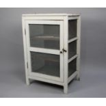 A White Painted Vintage Three Shelf Meat Safe, 61cms Wide