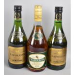 Three Bottles of Napoleon Brandy