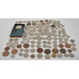 A Collection of Various British Coins, Crowns, Foreign Coins Etc