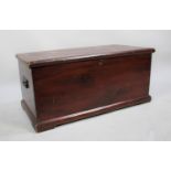 An Edwardian Stained Blanket Chest, 93cms Wide