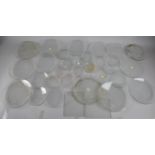 A Collection of Various Clock Glasses, Approx 100, Mixed Sizes