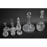 A Collection of Various Nice Quality Cut Glasswares to include Ships Decanter with Smaller