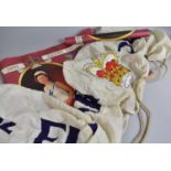 A Cloth Banner, Embroidered for the 1977 Silver Jubilee Celebrations together with a Collection of