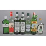 A Collection of Mixed Spirits to include Gordons Gin, Tequila, Heritage London Gin, Ouzo, Spanish