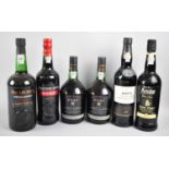 Six Bottles of Port to include Dow's, Cockburns, Marks and Spencer etc