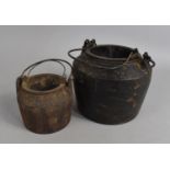 Two Vintage Iron Glue Pots