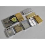 A Collection of Various Vintage and Modern Pocket Cigarette Lighters (We are Unable to Post this