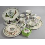 A Collection of Portmeirion Botanic Garden china to include three oval plates, two dinner plates,