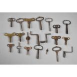 A Collection of 20 Assorted Clock Keys