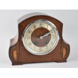 Two Art Deco Oak Cased Mantel Clocks