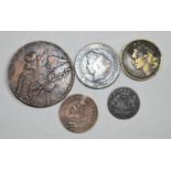 A Small Collection of Early Copper and Later Coins to Comprise 1832 Russian Kopecks, 1739 Stad