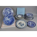 A Collection of Various Blue and White to include Copeland Spode Italian Pattern Bowl, Staffordshire