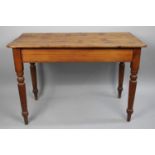 A Vintage Pine rectangular Side Table, 106cms Long and 54cms Wide