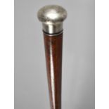 A Silver Topped Malacca Cane, Hallmarked for Jonathon Howell, 1893