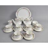 A Paragon Belinda Pattern Tea Service to comprise Two Teapots, Six Cups and Saucers, Cream, Sugar