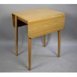 A Small Modern Drop Leaf Kitchen Table, 50cms Wide