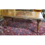 A 19th Century Windout Dining Table with One Extra Leaf, Complete with Winder, 166cm Max