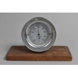 A Vintage Rototherm Thermometer Mounted on Wooden Plinth