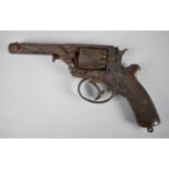 A Rare 54 Bore 5 Shot Percussion Cap Revolver by Beaumont Adams, Barrel Engraved for John