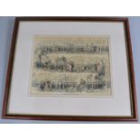 A Framed Engraving Print, Shrewsbury Procession