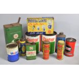 A Collection of Various Vintage Oil Cans to comprise Castrol Etc