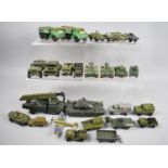 A Collection of Various Diecast Play Worn Tanks and Army Vehicles to Include Examples by Matchbox