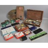 A Collection of Various Artists Accessories to include Pallets, Reeves Watercolours Etc (Used)