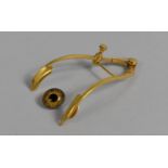 A 19th Century Gold Plated Ophthalmic Speculum, Stamped "G" (Eye not included)