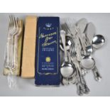 A Collection of Various Table Flatware to Include Kings Pattern Spoons, Fish Knives, Forks etc