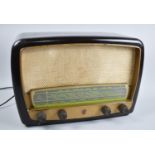 A Vintage Philips Bakelite Cased Radio, 40cm wide