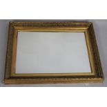 A Moulded Gilt Framed Rectangular Wall Mirror, 61.5cm wide