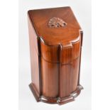 A Reproduction Far Eastern Mahogany Knife Box in the Georgian Style, 47cms High and 26cms Wide