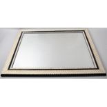 A Modern Rectangular Wall Mirror, 72x57cm Overall