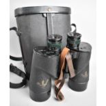 A Pair of Cased WWII Binoculars with War Department Stamp by Rel/Canada, 1944