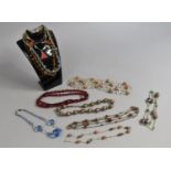 A Collection of Glass and Other Beaded Necklaces etc