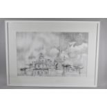 A Framed Modern Pencil Drawing by Christian Celestini, Vanishing Memory, 69x44cm (Retailed at £550)