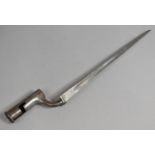 A British 19th Century Musket Socket Bayonet, Blade Stamped Osborn and Gunby, 52cms Long