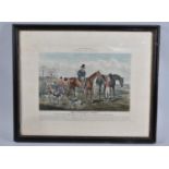 A Framed 19th Century Coloured Engraving Dated 1833 After Alkin, "The Sporting Sweep", 33x21cm