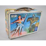 A C.1960's/70's Girls Thermos Tin Lunch Box Decorated with Processional Women at Work to Include