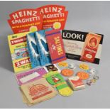 A Collection of Various Vintage Shop Advertising Items to comprise Heinz Spaghetti, Saltines,