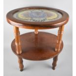 A Mid 20th century Two Tier Butterfly Wing Occasional Table, 44cms Wide