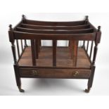 A 20th Century Reproduction Canterbury with Base Drawer, 55cms Wide