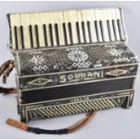 A Vintage Italian Soprani Piano Accordion, Working Order, 51cms Wide