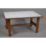 A Late 20th Century Tile Top Coffee Table, 58cm Wide