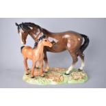 A Beswick Mare and Foal Group, no. 953