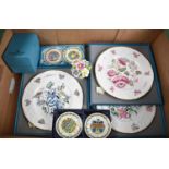 A Collection of Various Coalport Plates, Pin Dishes and Poesy Ornaments etc