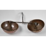 A Pair of Vintage Arabic Souk Pan Scales, Bowls 15cms Diameter